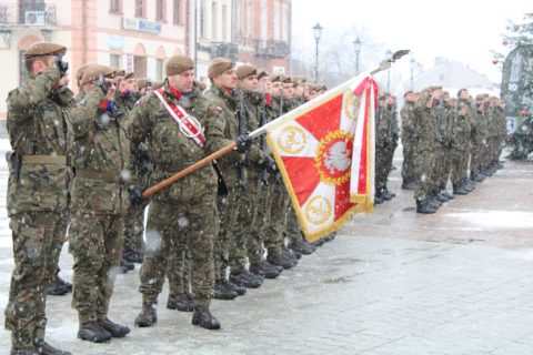Przysięga wojskowa 3.Podkarpackiej Brygady Obrony Terytorialnej w Jarosławiu