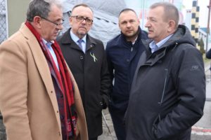 Spotkanie na granicy z Przedstawicielami Partnerskich Powiatów z Ukrainy